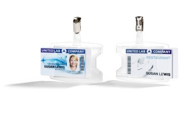 Identificador para 2 tarjetas ReXycle® Durable con clip - paquete de 25