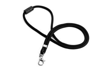 Cinta textil negro reciclada Durable con mosquetón - paquete de 10