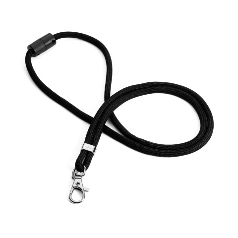 Cinta textil negro reciclada Durable con mosquetón - paquete de 10