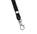 Cinta textil negro reciclada Durable con mosquetón - paquete de 10