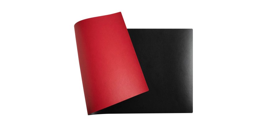 Vade de escritorio Exacompta 40 x 80 cm negra/roja