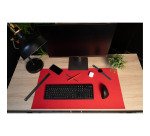 Vade de escritorio Exacompta 40 x 80 cm negra/roja