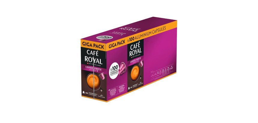 Kaffee-Kapseln Café Royal Lungo Forte - Packung mit 100 Stück
