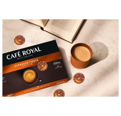 ```html
Coffee capsule Café Royal Professional Espresso Forte - Box of 50 - Compatible Café Royal Professional
```