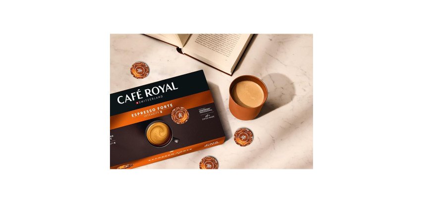 ```html
Coffee capsule Café Royal Professional Espresso Forte - Box of 50 - Compatible Café Royal Professional
```