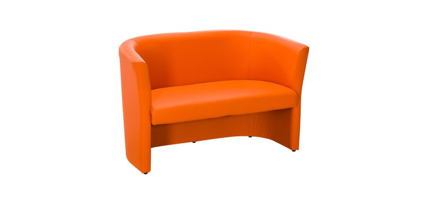 Premium 2-seater sofa - faux leather