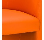 Premium 2-seater sofa - faux leather