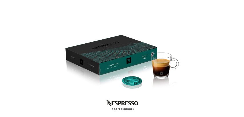Capsule de café Nespresso Professionnel Indonesia FairTrade  - Boîte de 50