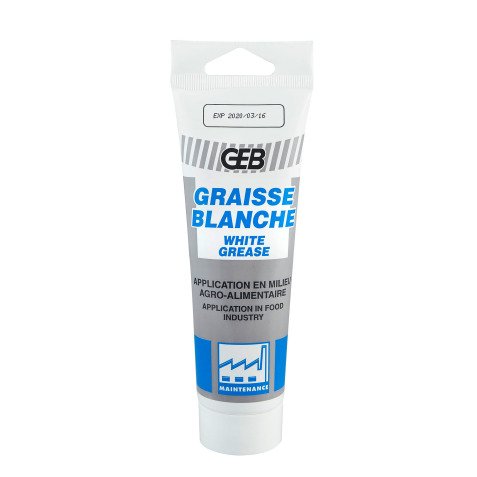 Graisse blanche pour contact alimentaire GEB - Tube de 125 ml