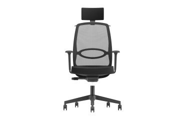 En_sedia wink con poggiatesta colore nero