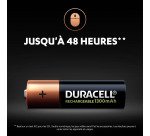 Accu rechargeable Duracell HR6 AA - Blister de 4 accus