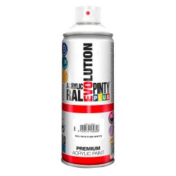 Peinture Pintyplus Evolution, blanc RAL 9010 mat - aérosol de 400 ml