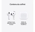Écouteurs sans fil Apple Air Pods 4 ANC réduction de bruit active