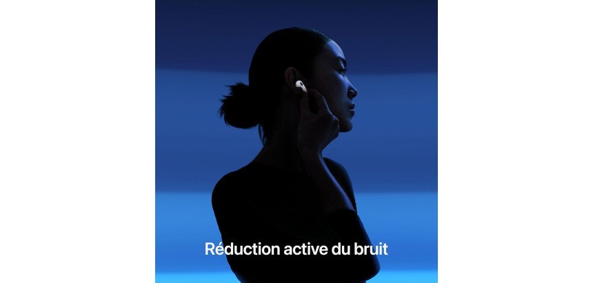 Écouteurs sans fil Apple Air Pods 4 ANC réduction de bruit active