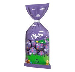 Milka œufs de Pâques en chocolat au lait alpin - Sachet de 100 g