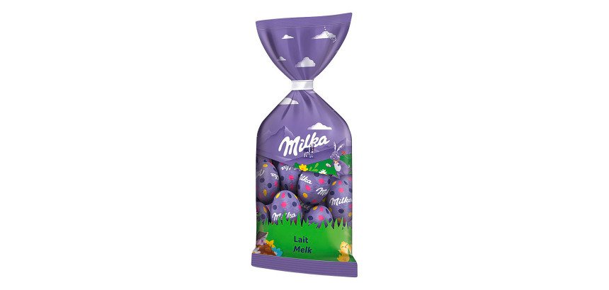 Milka œufs de Pâques en chocolat au lait alpin - Sachet de 100 g