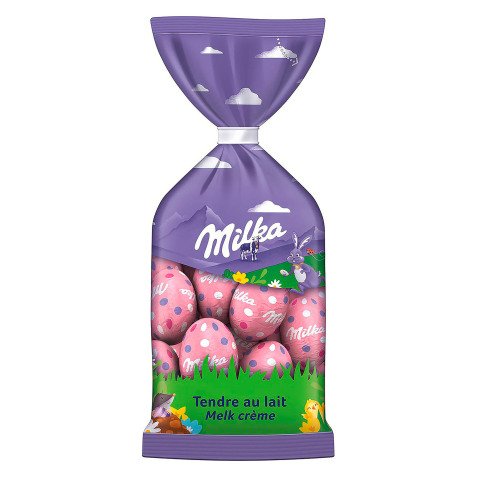 Milka chocolade paaseitjes - melk crème - zakje van 100 gr