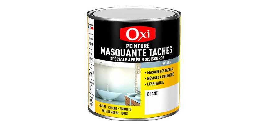 Peinture masquante tâches spéciale après moisissures Oxi, blanc satin - 0,5 L