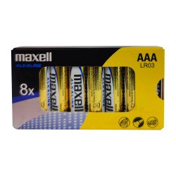 Pilas LR03 AAA Maxell pack de 8