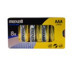 Pilas LR03 AAA Maxell pack de 8
