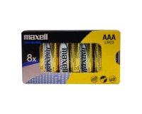 Pilas LR03 AAA Maxell pack de 8