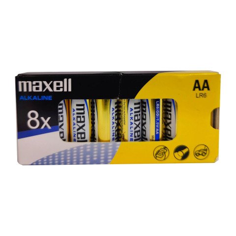 Pilas LR06 AA Maxell pack de 8