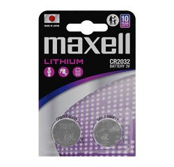 Pilas de botón litio CR2032 Maxell 3V blíster de 2