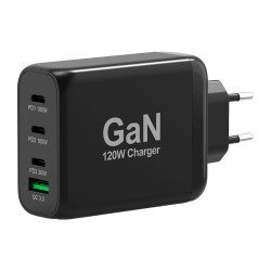 Port Ladegerät Wand GaN 120 W USB-C & USB-A