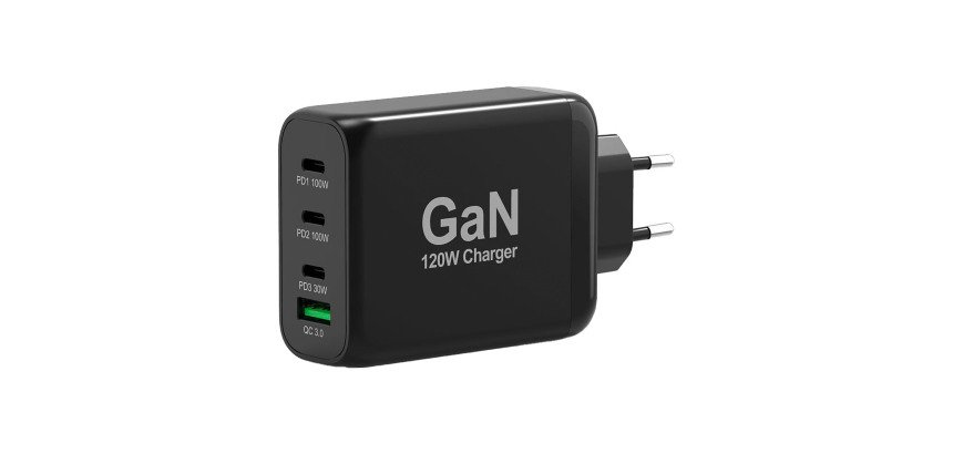 Port Ladegerät Wand GaN 120 W USB-C & USB-A