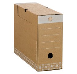 Boîte archives Carton Bruneau - Dos 12 cm - Brune