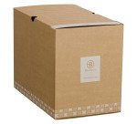 Caja de archivo definitivo Bruneau Cartón A4 Lomo de 20 cm - Marrón