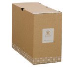 Caja de archivo definitivo Bruneau Cartón A4 Lomo de 15 cm - Marrón