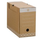 Caja de archivo definitivo Bruneau Cartón A4 Lomo de 15 cm - Marrón