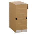 Caja de archivo definitivo Bruneau Cartón A4 Lomo de 15 cm - Marrón
