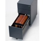 Caisson mobile métal 3 tiroirs petite largeur Bruneau