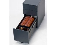 Cassettiera in metallo 3 cassetti di cui 1 grande fornita montata Bruneau