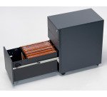 Caisson mobile métal 3 tiroirs petite largeur Bruneau