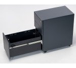Cassettiera in metallo 3 cassetti di cui 1 grande fornita montata Bruneau