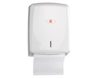 Distributeur essuie-mains manuel blanc Bruneau