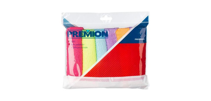 Microfibra Premion 30 x 30 cm - surtido de 6