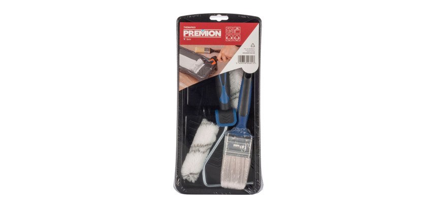 Kit de pintura Premion con bandeja, rodillos y pincel