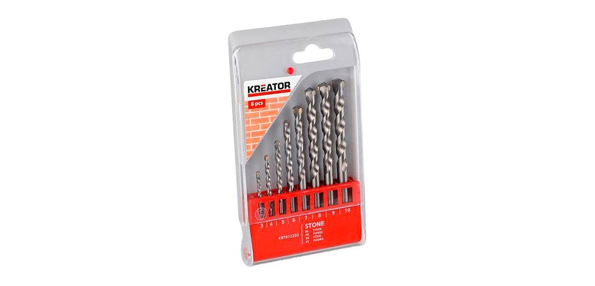 Juegos de taladros de piedra Ø 3-10mm - 8 brocas