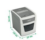 Destructeur Leitz IQ Autofeed Small Office - coupe croisée