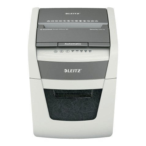Destructeur Leitz IQ Autofeed Small Office - coupe croisée