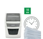 Destructeur Leitz IQ Autofeed Small Office - coupe croisée