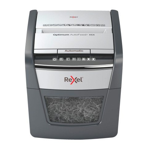 Destructora automática Rexel Optimum AutoFeed 45X de corte en partículas