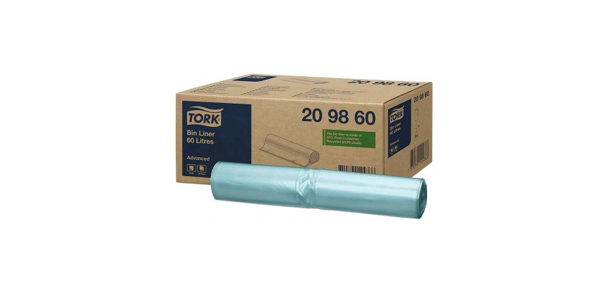 TORK Sac poubelle, vert, 60 litres