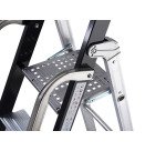 Scala doppia Gierre Professional AL756 per uso professionale in alluminio, 7 gradini