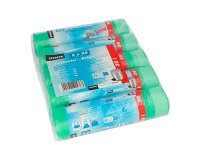 Sac poubelle HDPE à liens coulissants, 30 litres