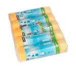 Sac poubelle HDPE à liens coulissants, 60 litres